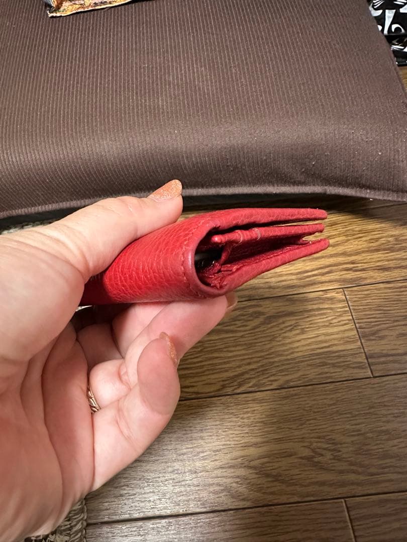 Gucci マーモント　レッド　二つ折り財布 ミニ財布