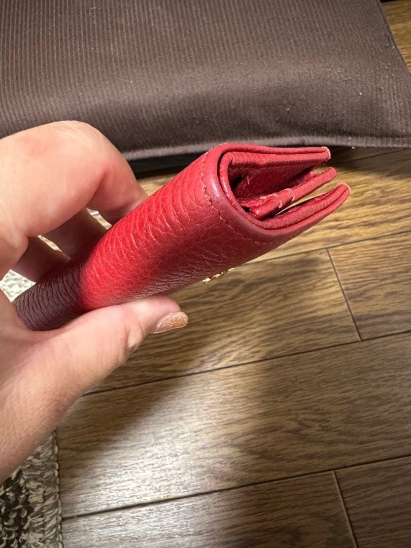 Gucci マーモント　レッド　二つ折り財布 ミニ財布