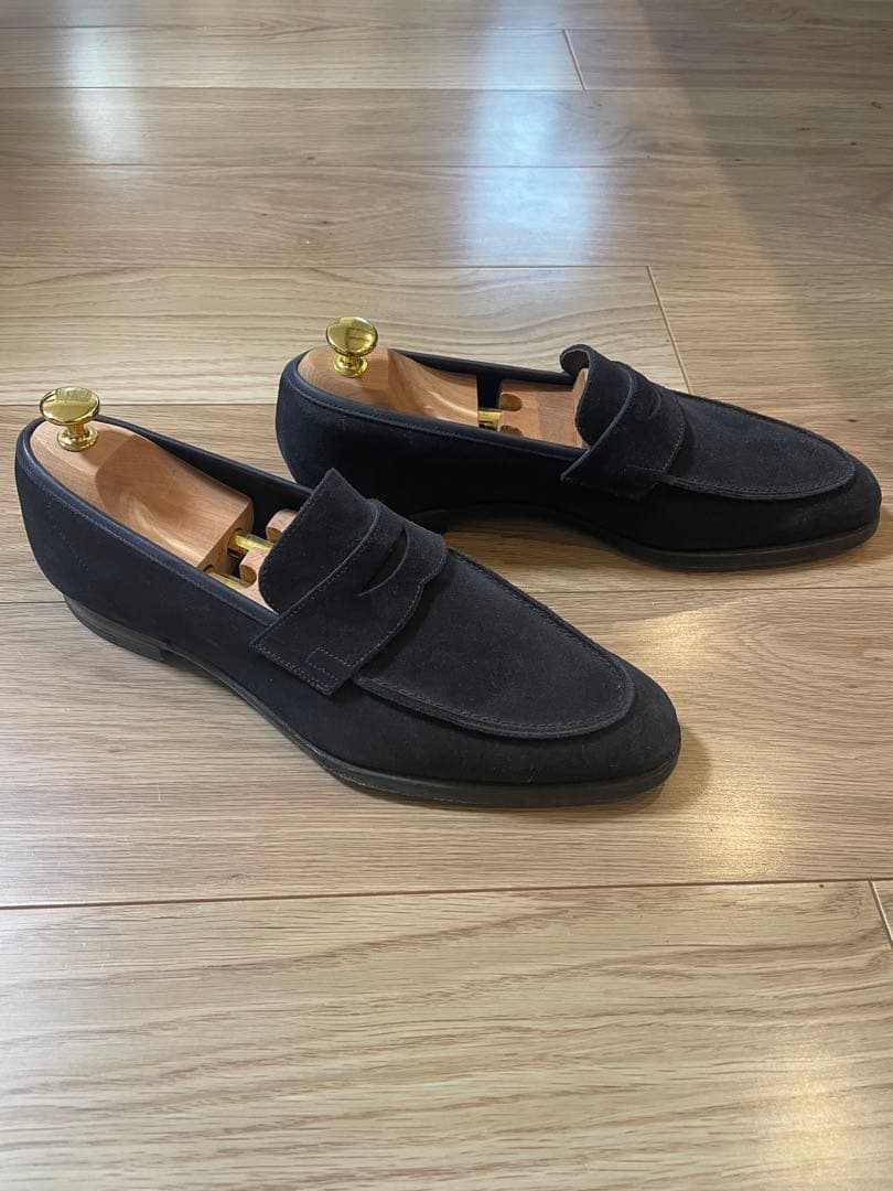 し*ま様 クロケットアンドジョーンズ　ネイビー　6.5