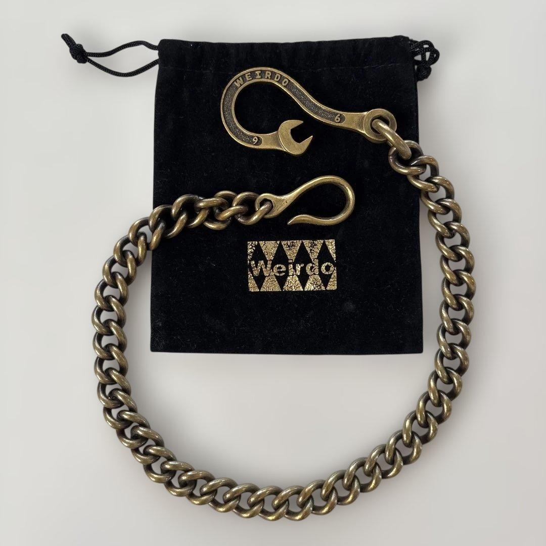 【初期モノ】レア！WEIRDO スパナ ウォレットチェーン プラス　真鍮製