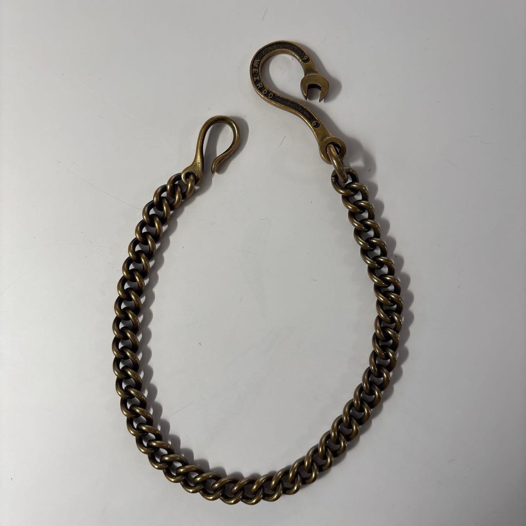 【初期モノ】レア！WEIRDO スパナ ウォレットチェーン プラス　真鍮製