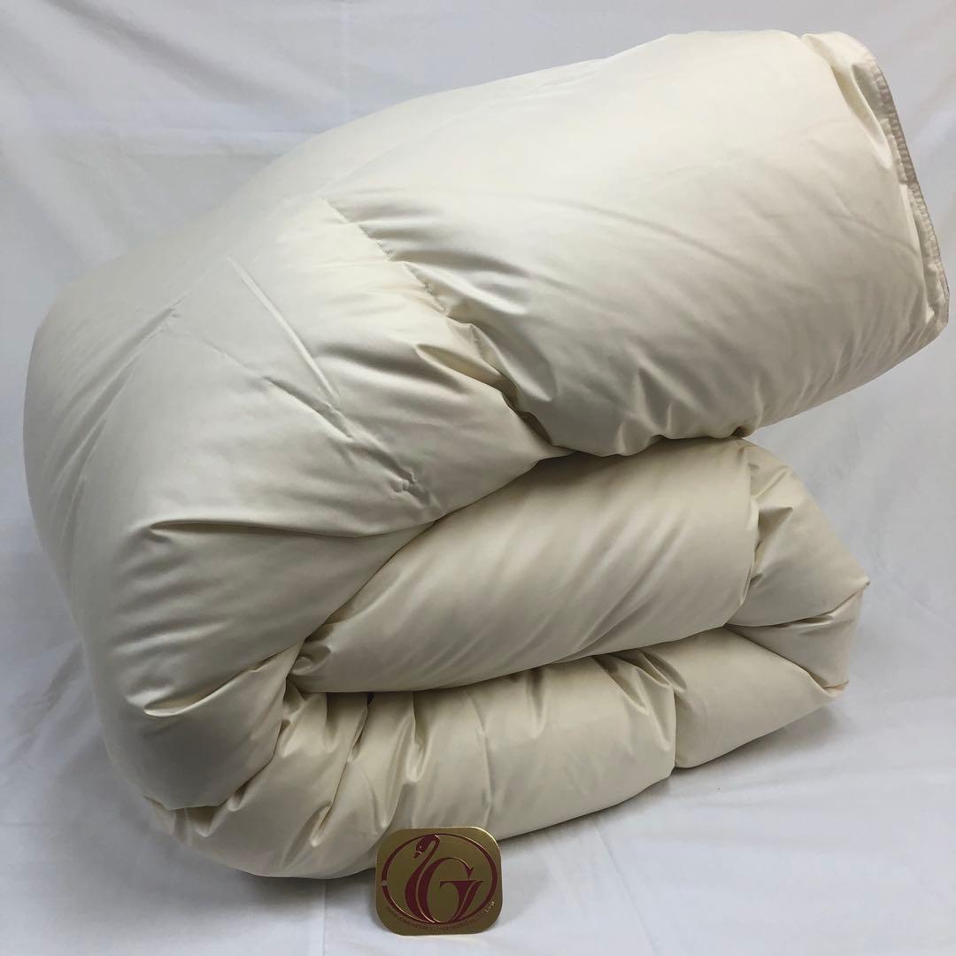 羽毛布団 シングル ニューゴールド きなり 日本製 150×210cm ×2枚