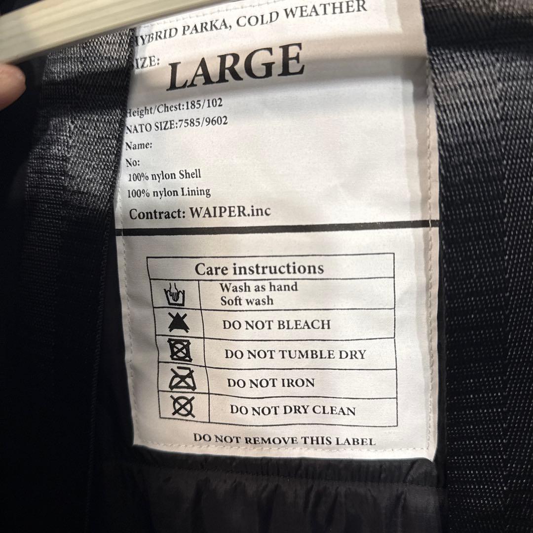 モンスターパーカー　ハイブリッドパーカー WAIPER.inc　サイズL 美品