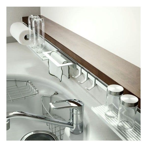 新品☆KAWAJUN キッチンレールシステム 一式セット 1650mm