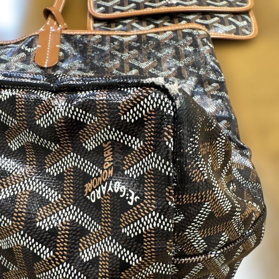 Goyard トートバッグ ブラック ブラウン