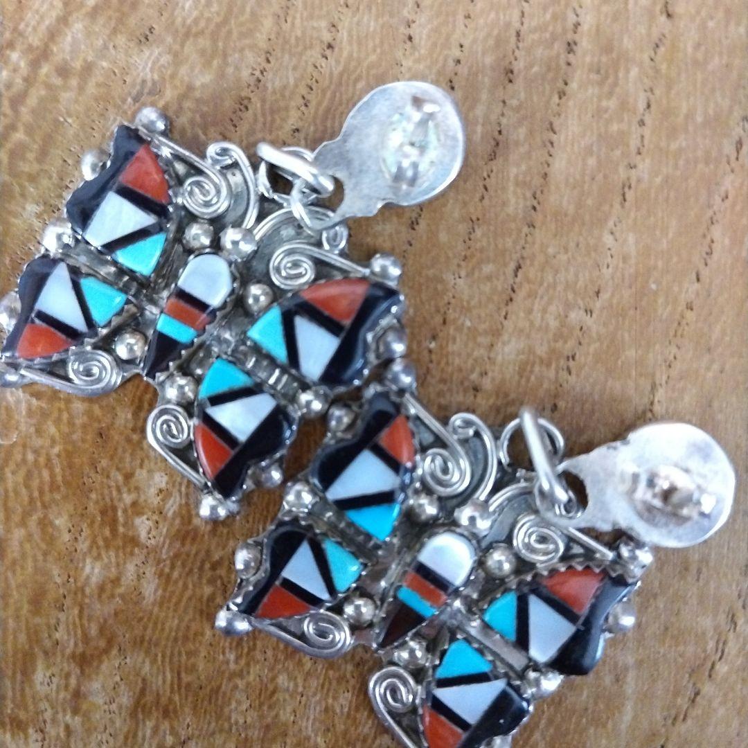 最終値下げ☆希少！ズニ族 インディアンジュエリー ピアス両耳