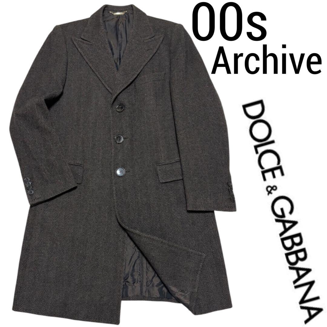 00s アーカイブ■DOLCE&GABBANA ドルガバ■チェスターコート 50