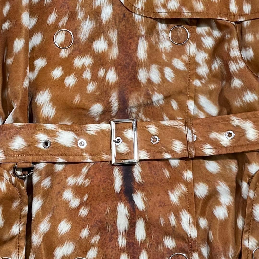 極美品　 バーバリー バンビプリント ギャバジントレンチコート　19SS 現行