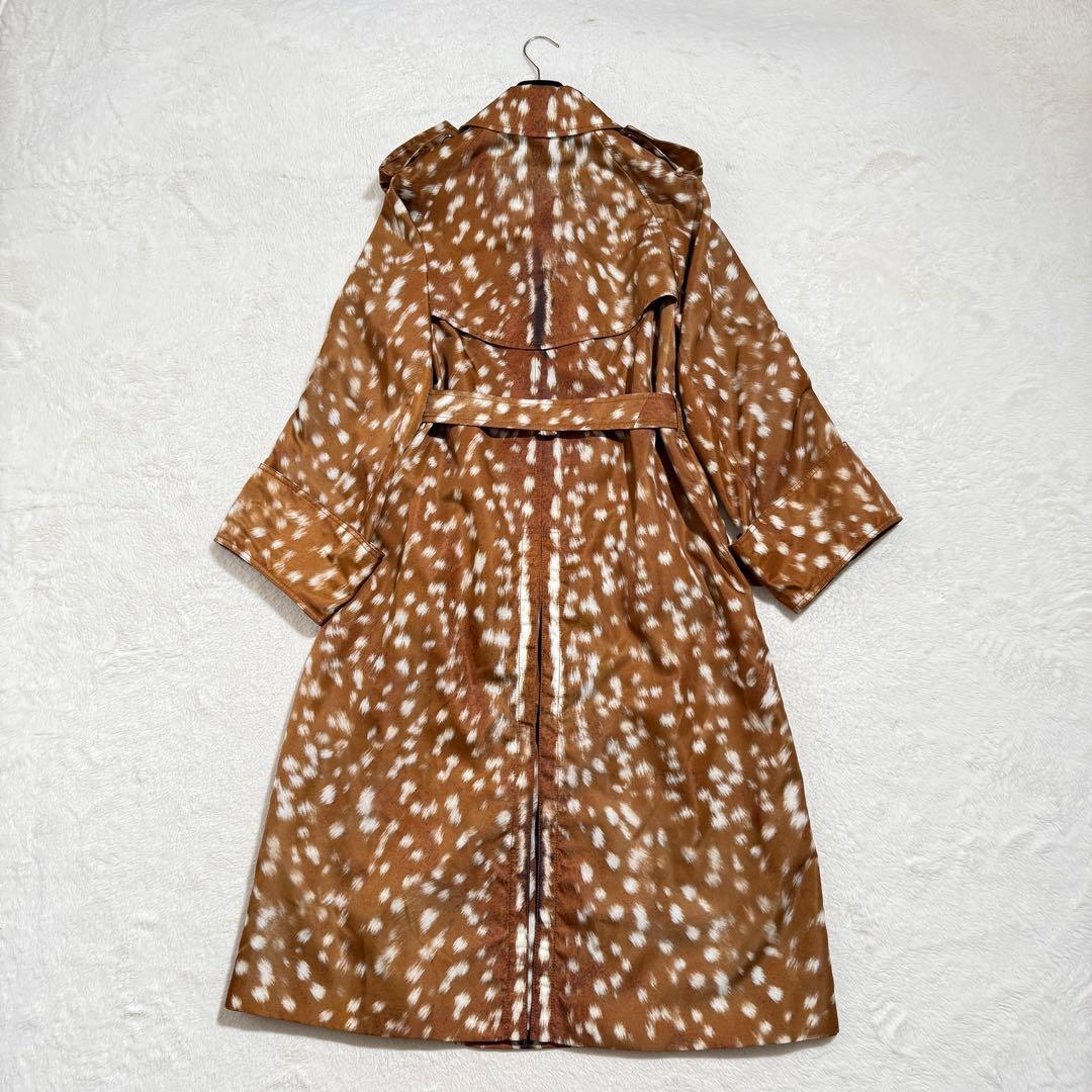 極美品　 バーバリー バンビプリント ギャバジントレンチコート　19SS 現行
