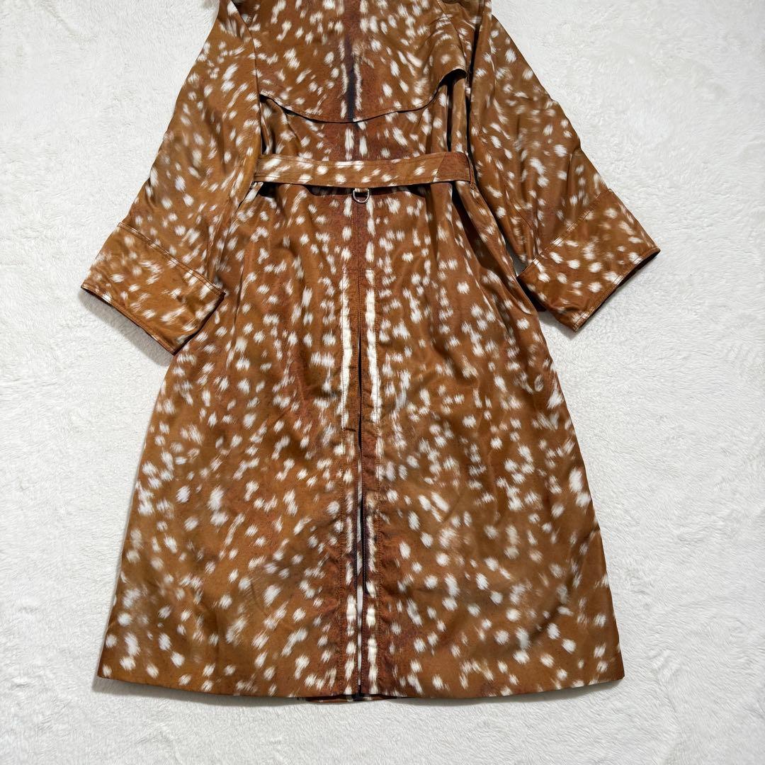 極美品　 バーバリー バンビプリント ギャバジントレンチコート　19SS 現行