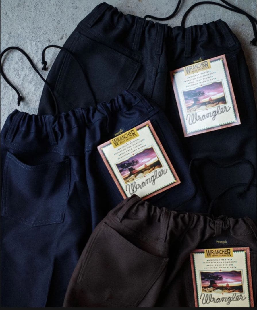 Wrangler Damagedone リメイク　テーパード　ブラック36