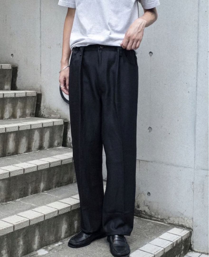 Wrangler Damagedone リメイク　テーパード　ブラック36