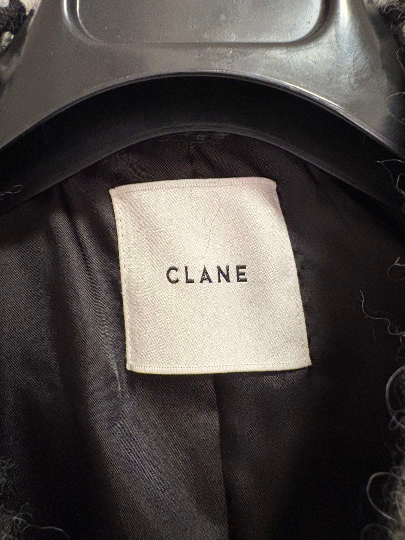 CLANE シャギーコクーンコート　ミックス