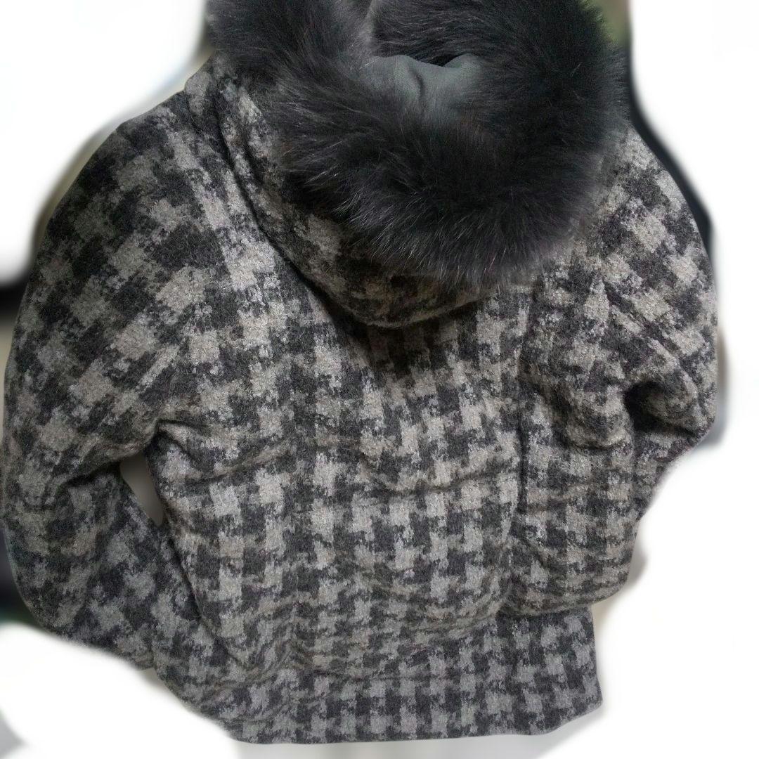 DAMAcollectionダウンロングコート フォックスファー付きフード新品