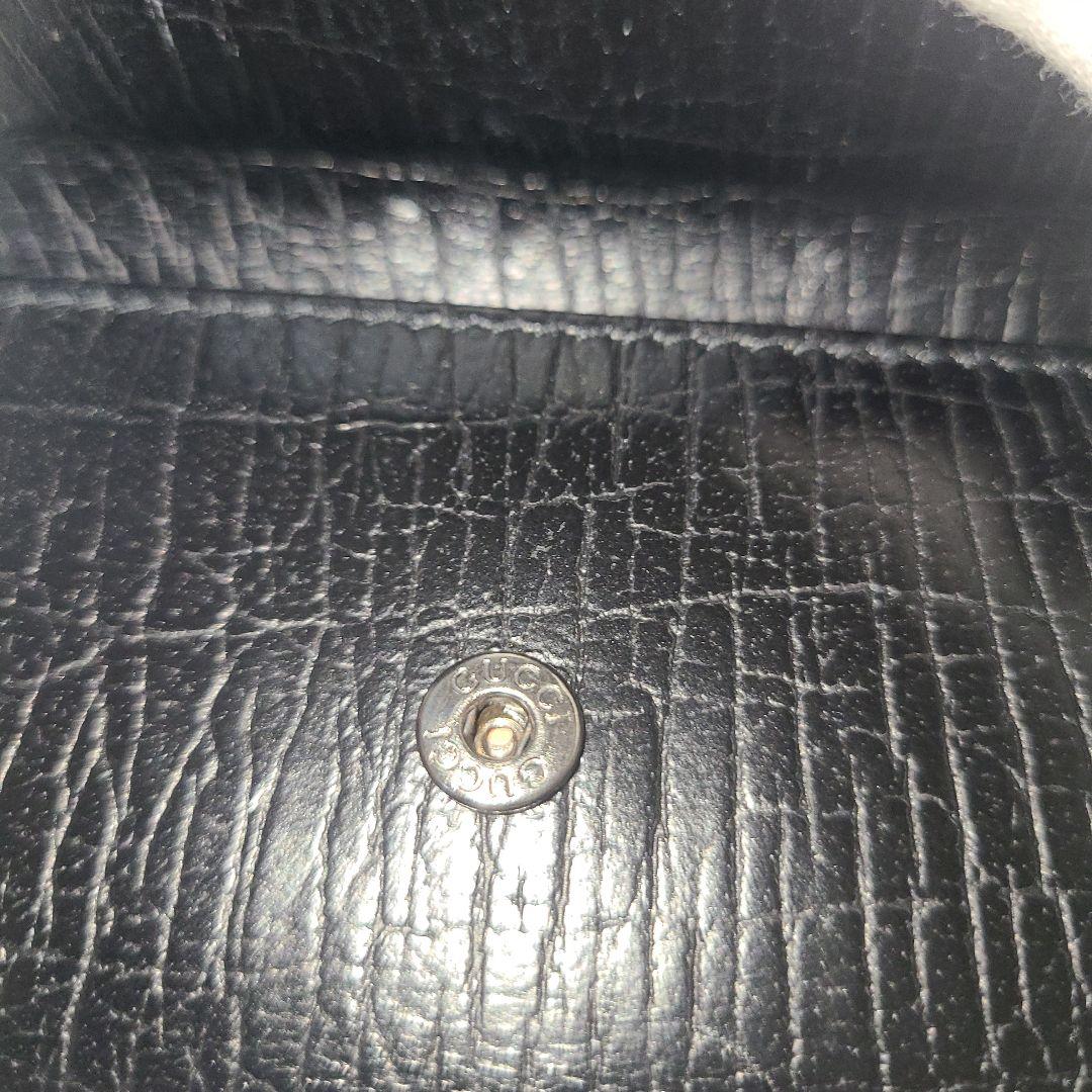 極美品☆GUCCI グッチ ブラック レザー キーケース 6連 Gロゴ 箱付き