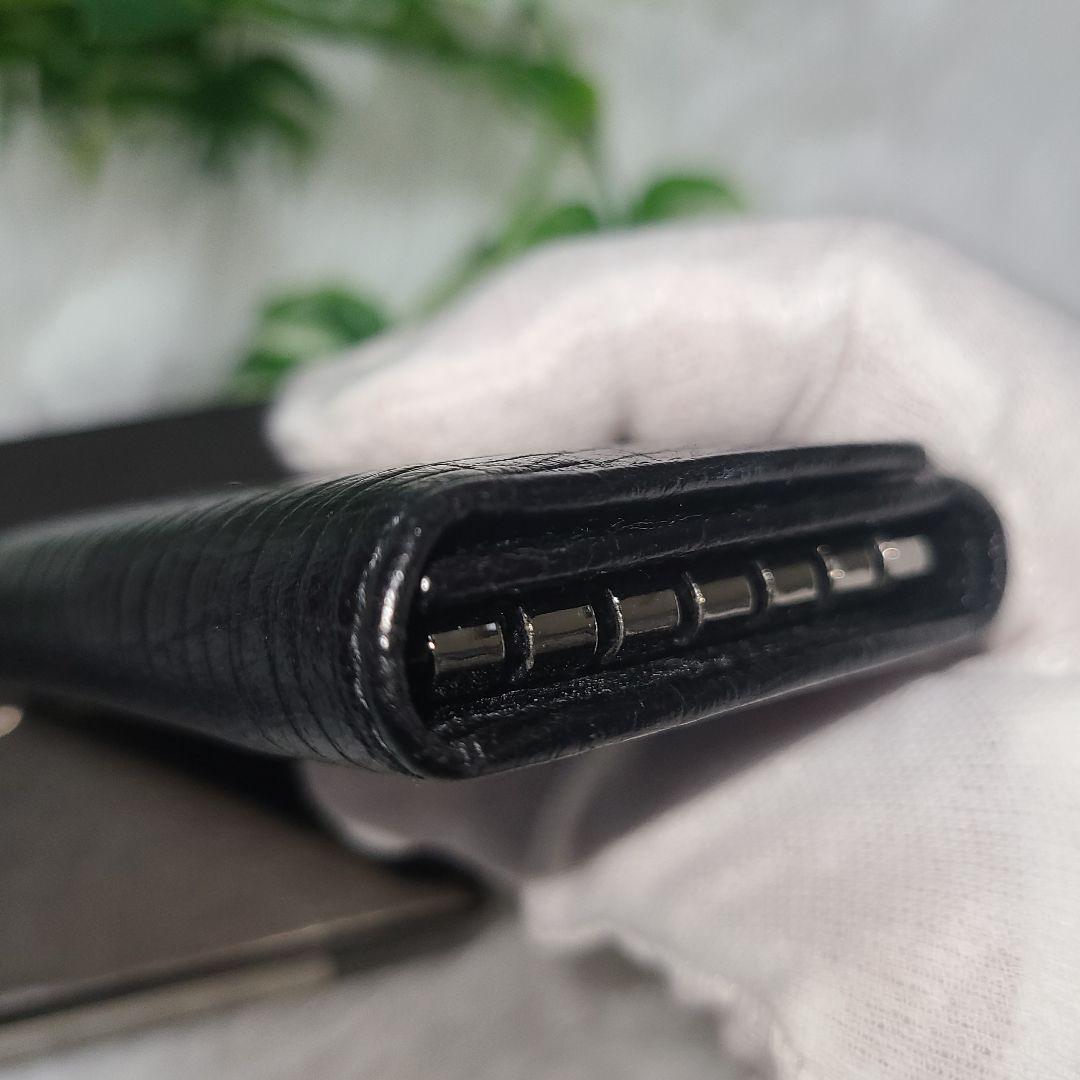 極美品☆GUCCI グッチ ブラック レザー キーケース 6連 Gロゴ 箱付き