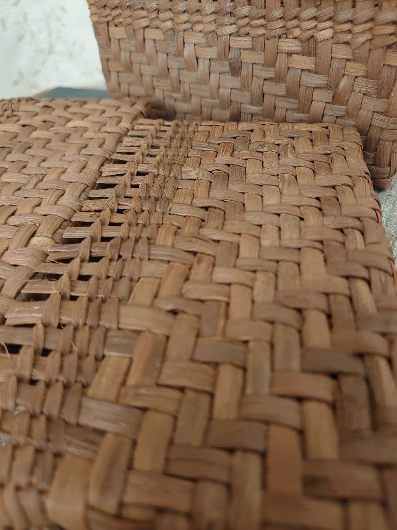 山ぶどう籠　スマホケース　ポーチ　下籠　素材として　３個セット