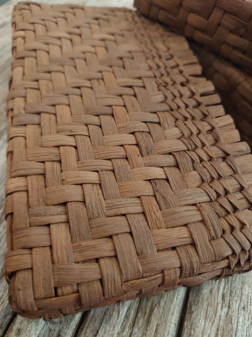 山ぶどう籠　スマホケース　ポーチ　下籠　素材として　３個セット