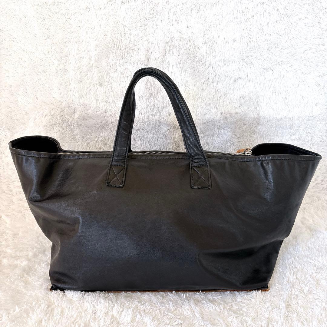 Y's YOHJI YAMAMOTO ボストンバッグ オールレザー 大容量 黒