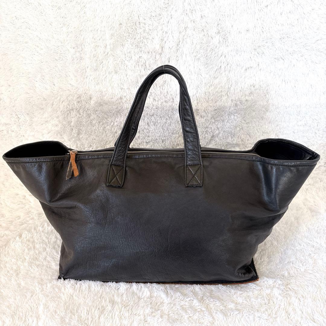 Y's YOHJI YAMAMOTO ボストンバッグ オールレザー 大容量 黒