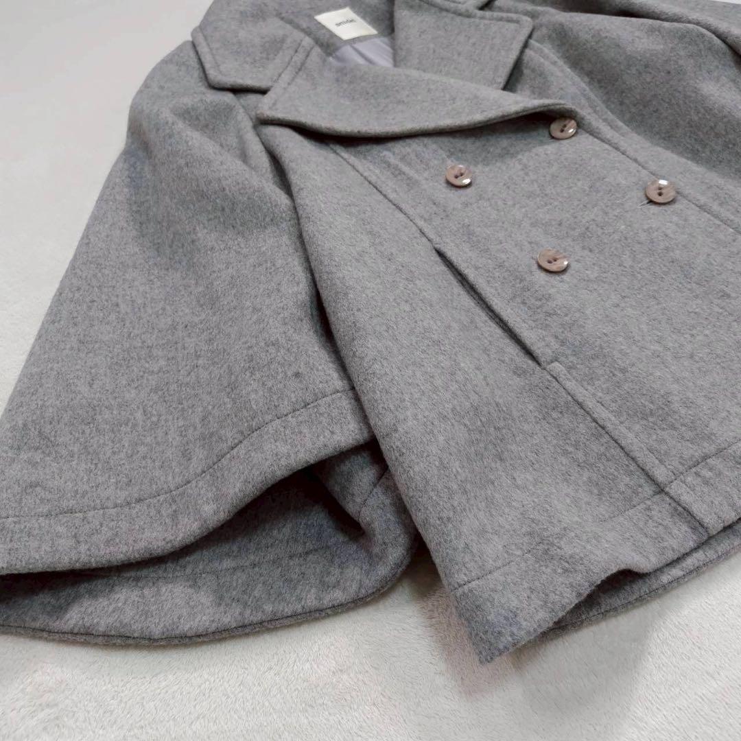 美品 snidel スナイデル ウールコート ポンチョ レディース コート 大き