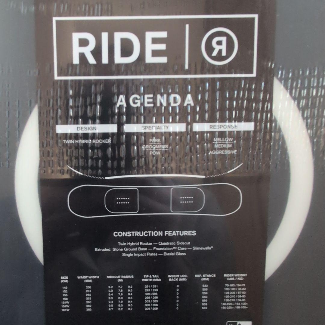 RIDE AGENDA スノーボード2022