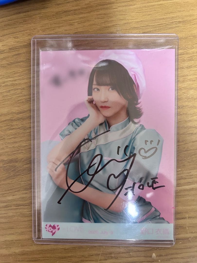 野口衣織 cameo直筆サイン生写真 最終値下げ (これ以上値下げしません)