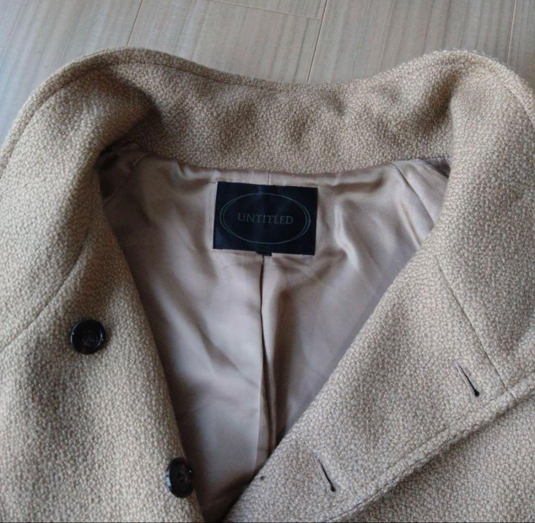 UNTITLED ポンチョ ショートコート スタンドカラー