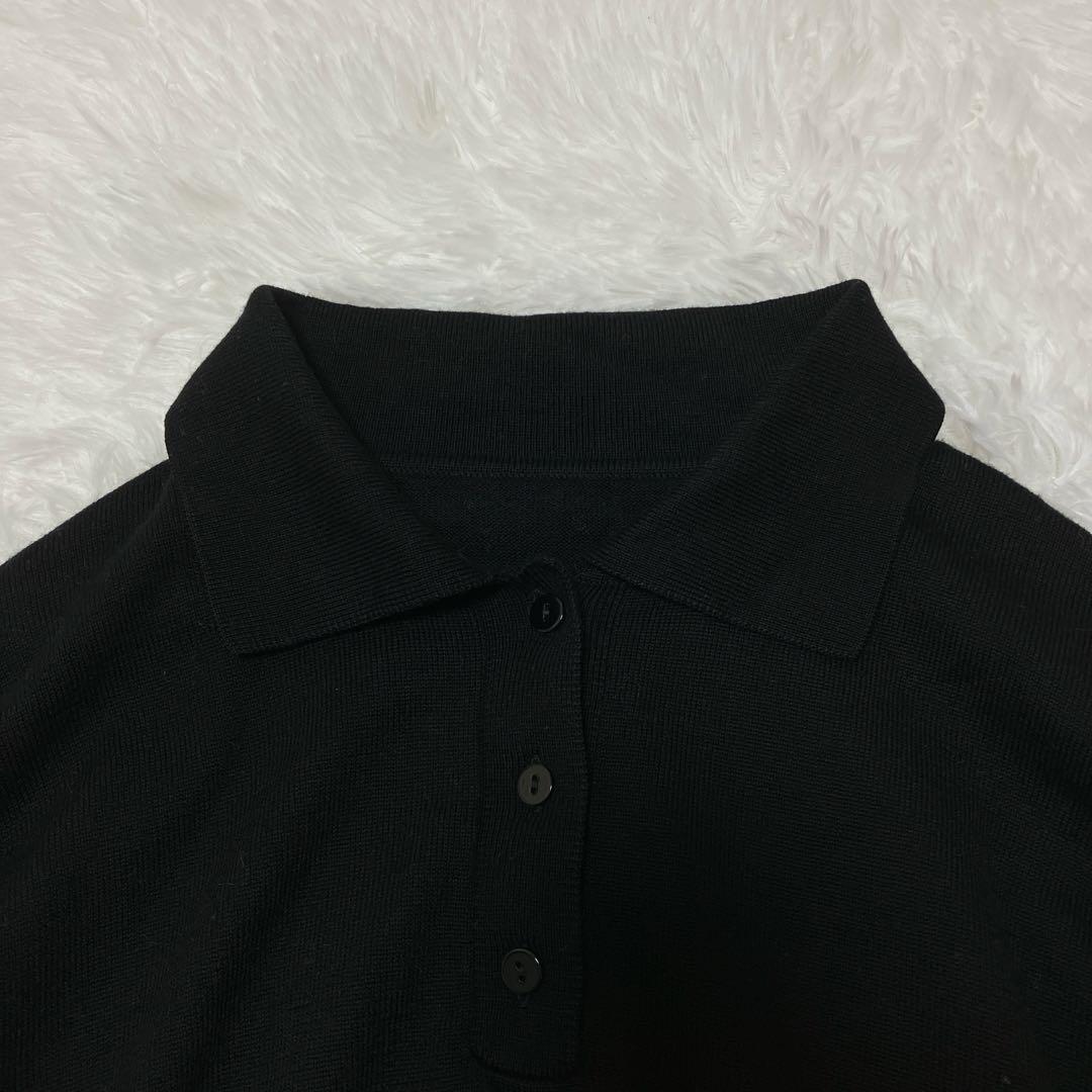 美品✨gypsohila ジプソフィア ニットポロ 2024AW ブラック