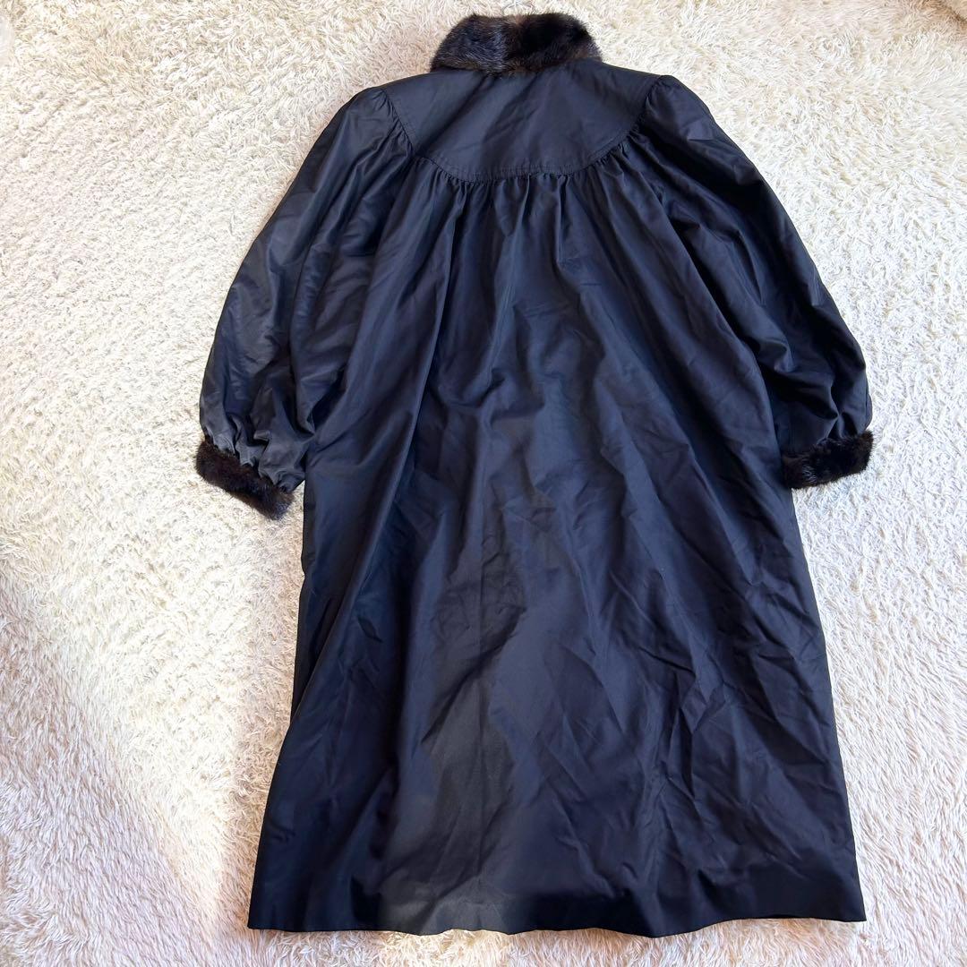 【極美品✨️希少カラー】カネボウシルク 高級 ミンク ラム コート毛皮 XL