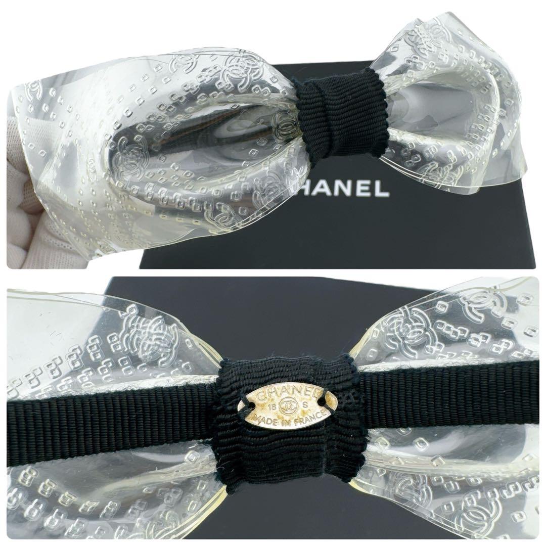 激レア◇美品◇シャネル 18S ココマーク リボン カチューシャ ヘアバンド