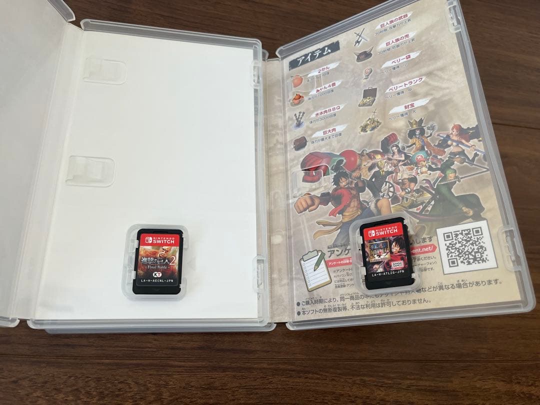【極美品】進撃の巨人2 Final Battle & ワンピース海賊無双4 DX
