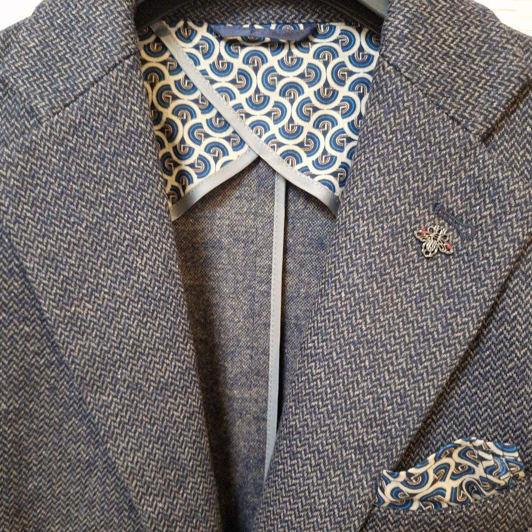 びーさん専用G-STAGE ダークグレー ヘリンボーン ジャケットパンツ上下