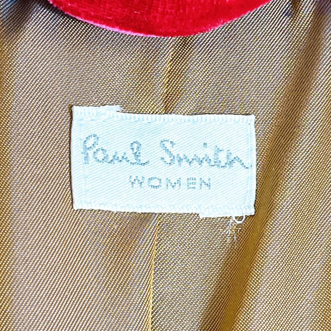 ポールスミス　2way　ロングコート　ボア　女優襟　チェスター　ブラック