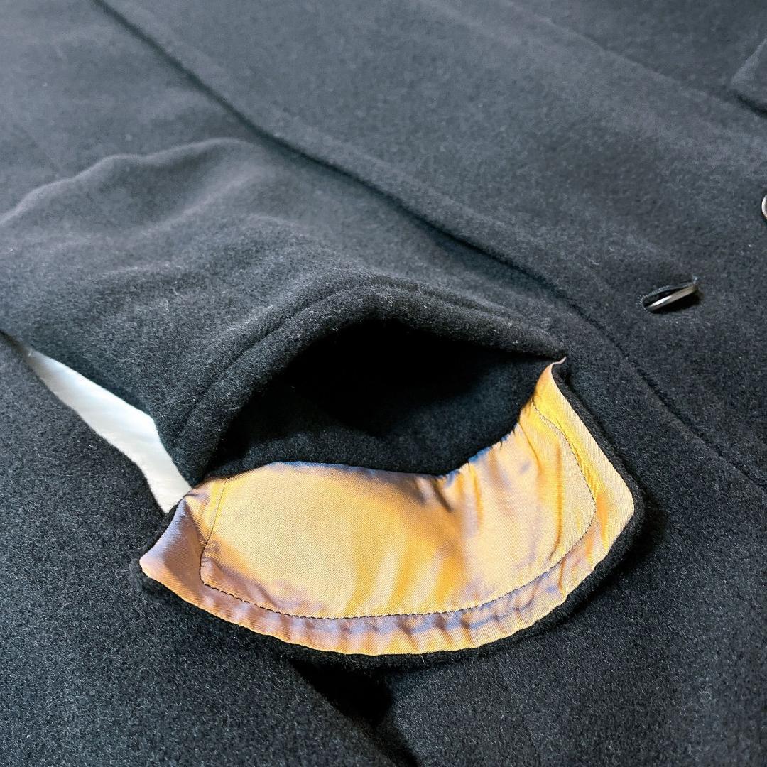 ポールスミス　2way　ロングコート　ボア　女優襟　チェスター　ブラック