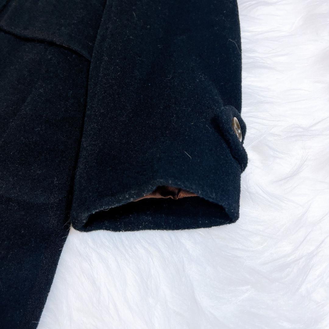 ポールスミス　2way　ロングコート　ボア　女優襟　チェスター　ブラック