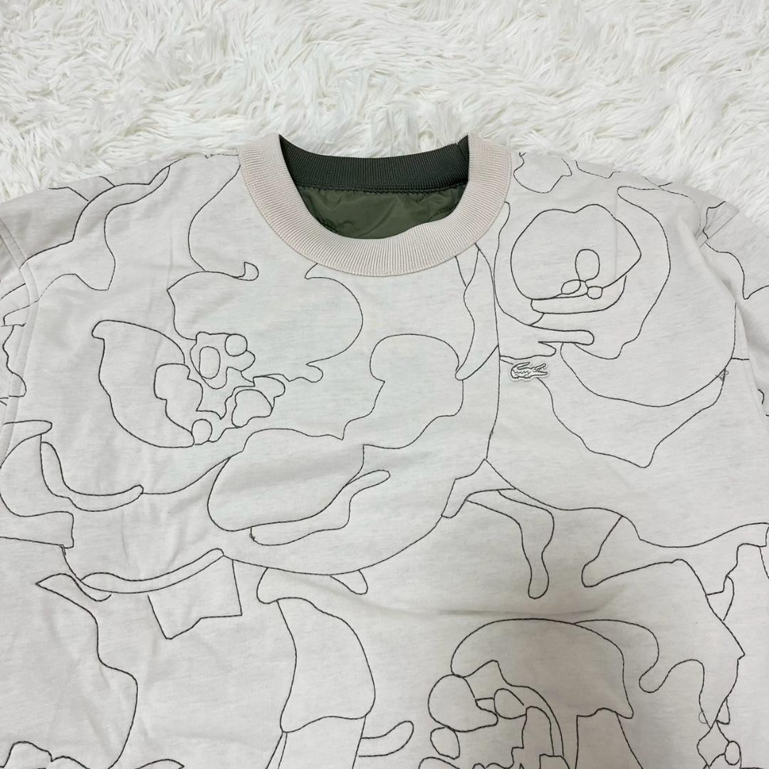 レア LACOSTE リバーシブル スウェット キルティング ワニロゴ ゆるだぼ