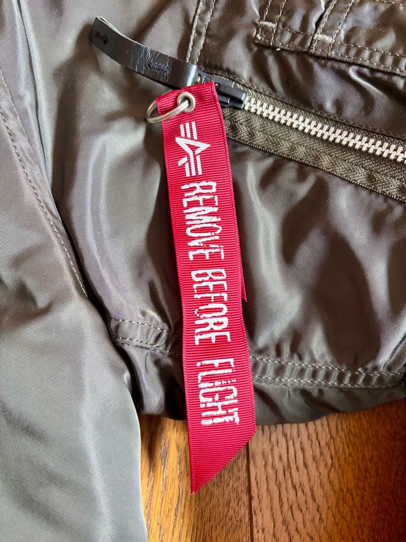 【美品】ALPHA アルファ ミリタリージャケット(ビンテージグリーン)