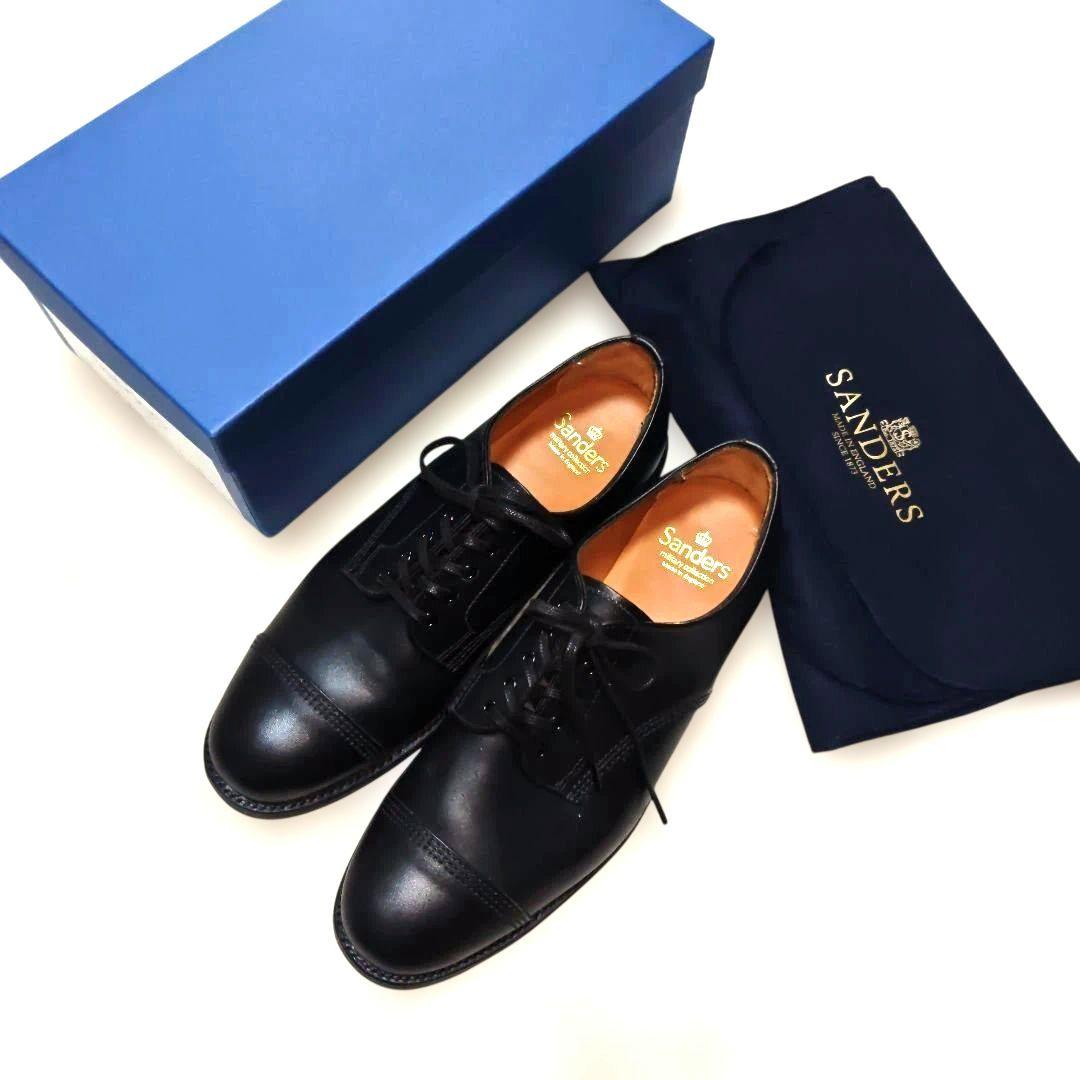 Sanders ミリタリーダービー GB8 ブラック カーフ