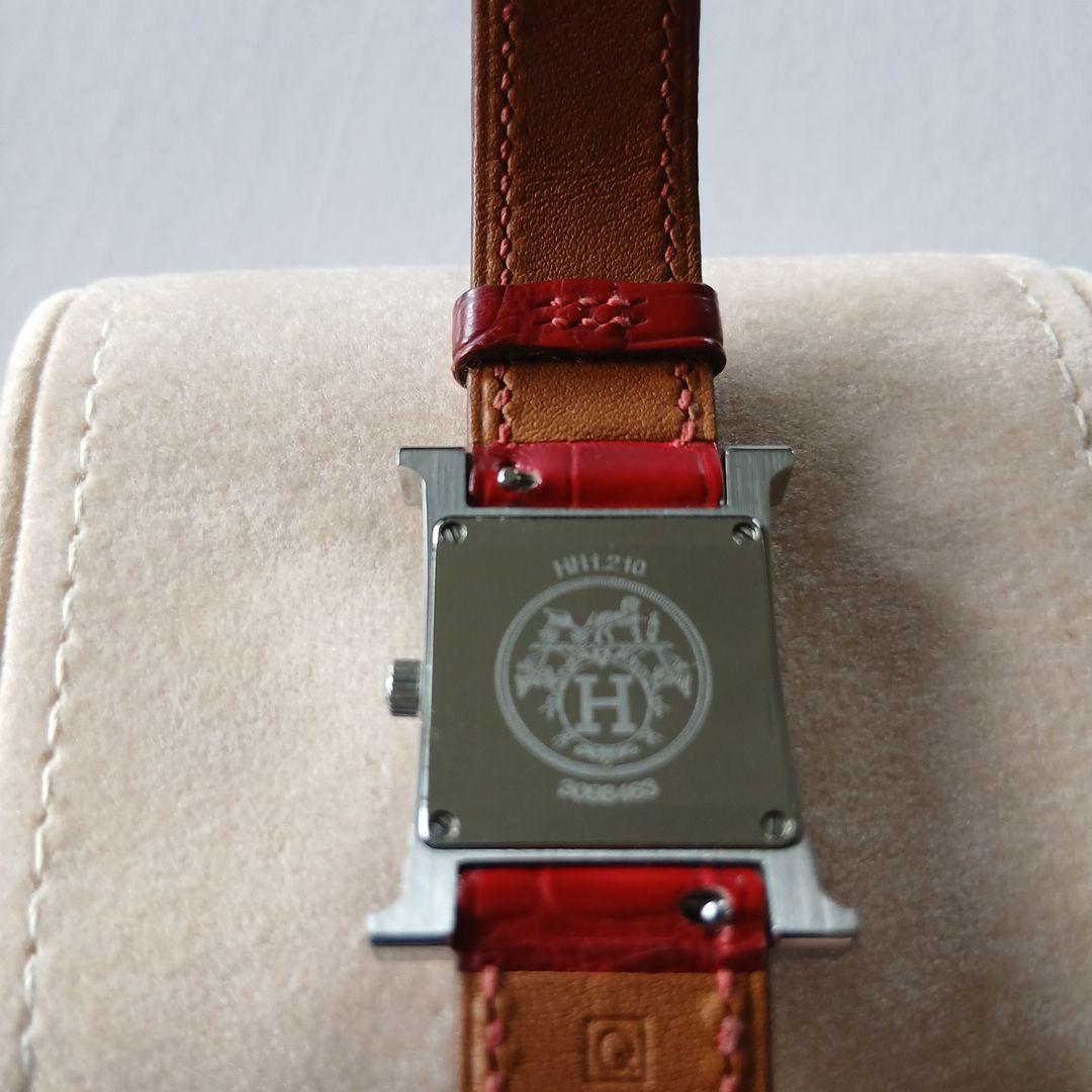 『ぺこ』エルメスHERMES　Hウォッチミニ　11pダイヤ