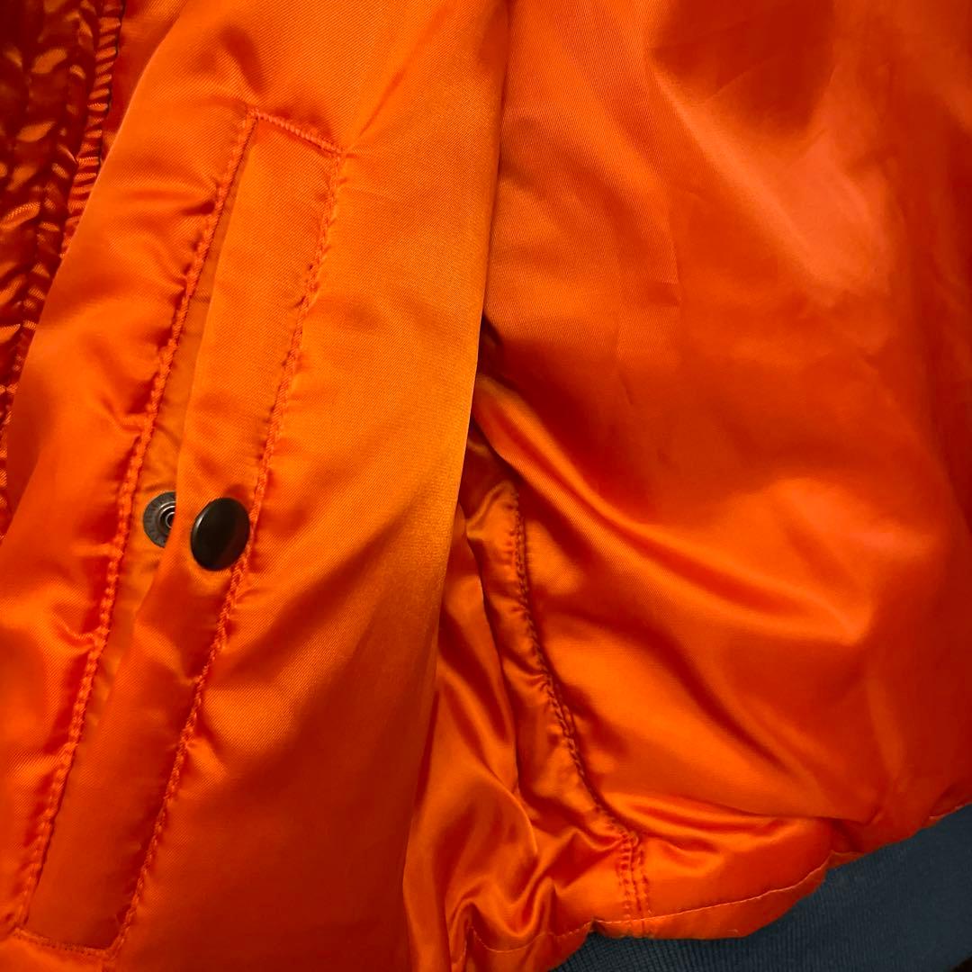 AVIREX MA-1 フライトジャケット Lサイズ ブルー　青