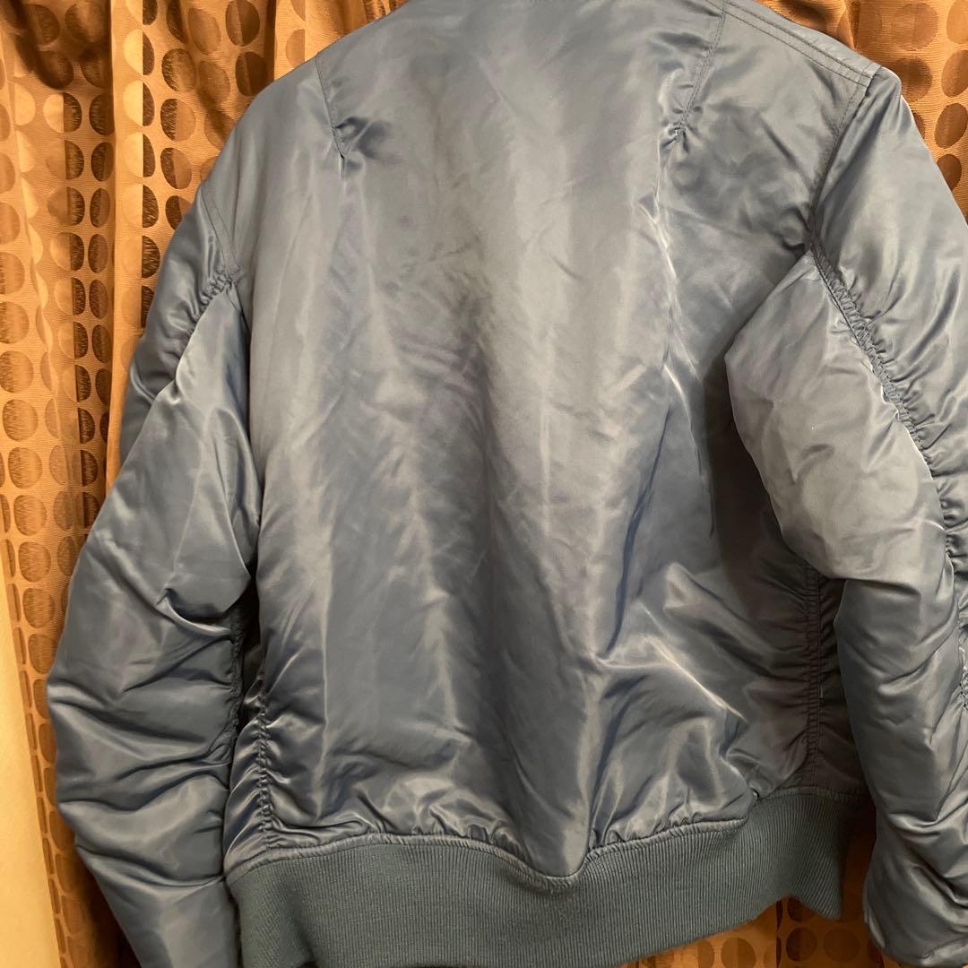 AVIREX MA-1 フライトジャケット Lサイズ ブルー　青