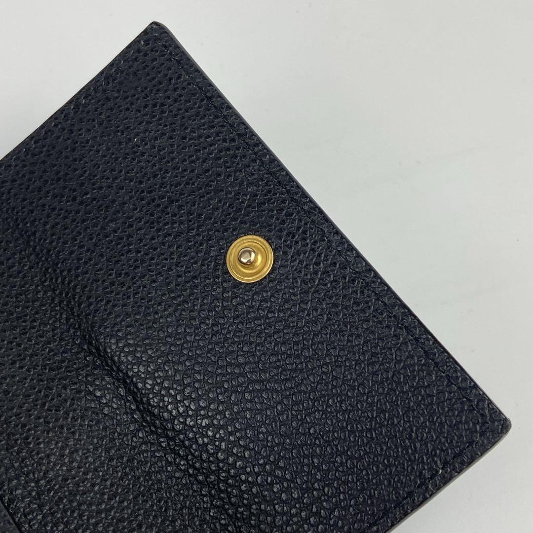 極美品 サンローランパリ キーケース シボ革 ロゴ ゴールド金具