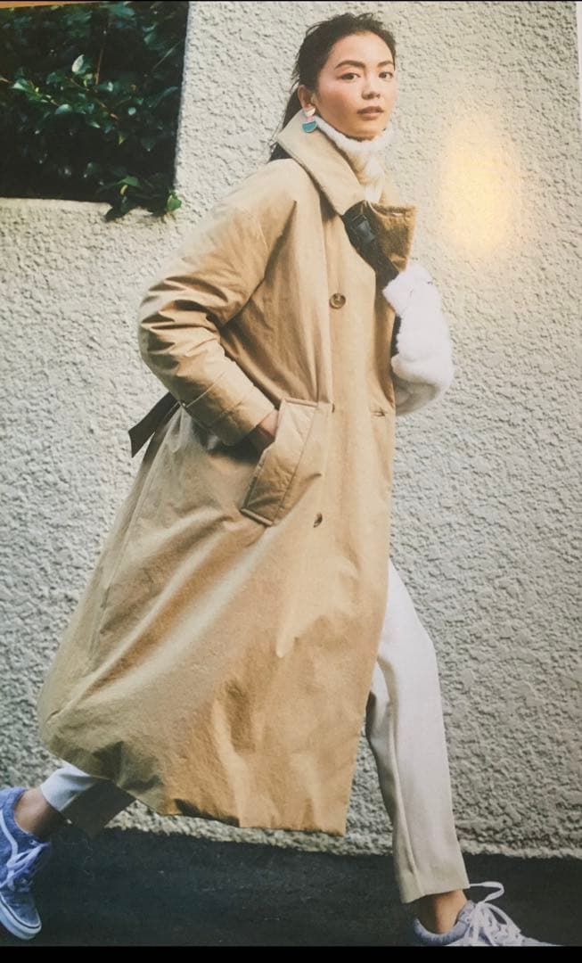 1999☆★美品★ナノユニバースx東原亜希x西川ダウン トレンチダウン