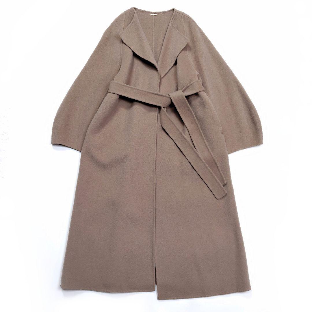 近年モデル SNIDEL リバーレディコート 0 モカ ベルト付き リバーコート