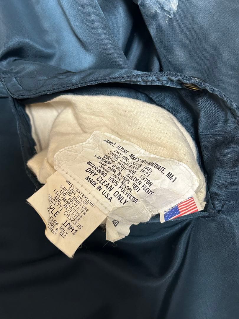 80s USA製 SPIEWAK&SONS MA-1 ネイビー BIGSIZE