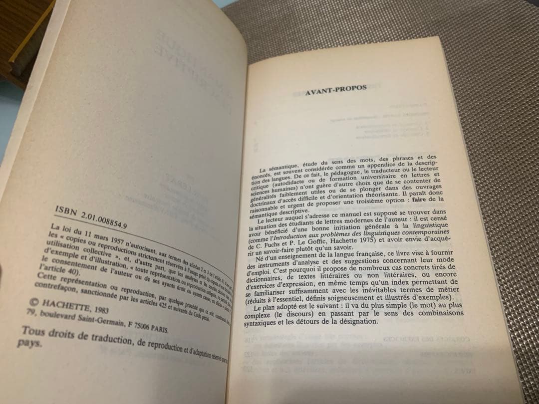 SÉMANTIQUE DESCRIPTIVE P. Lerat