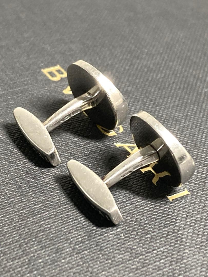 BVLGARI ブルガリ　ブルガリ　シルバー　カフス　カフスリンクス　袋付き