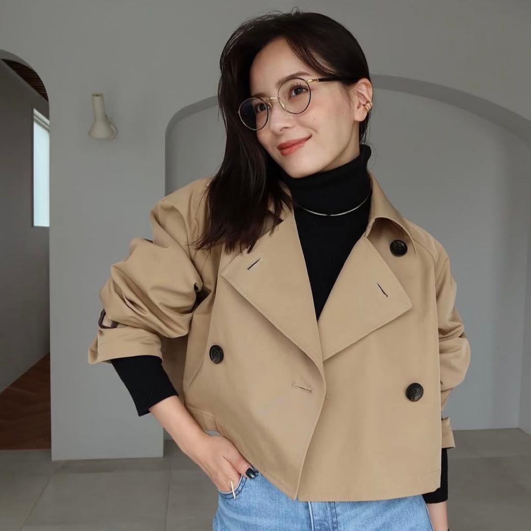 anuans トレンチコート　ベージュ　2022aw