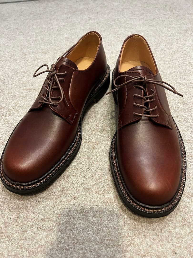 PADRONE新品未使用定価37,400円ダービープレーントゥクレープソール42